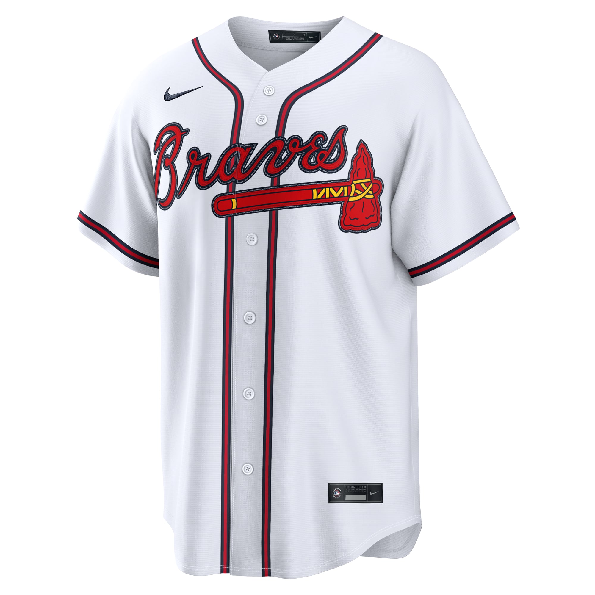 Men's Nike Ronald Acuña Jr. White Atlanta Braves Home Replica Jersey