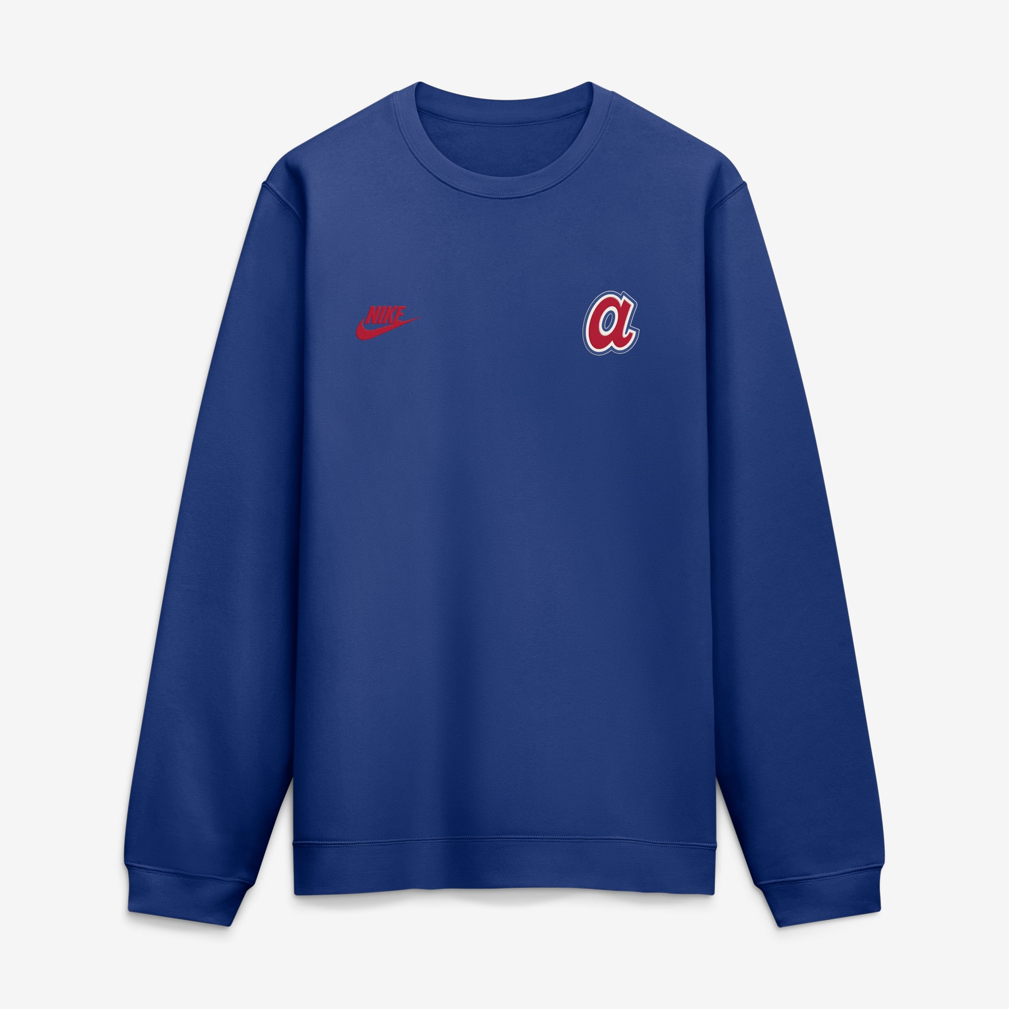 Men's Nike Royal Atlanta Braves Cooperstown Diamond Sweatshirt