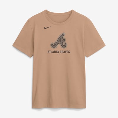 Atlanta Braves Nike Fashion Cotton T-Shirt - Tan
