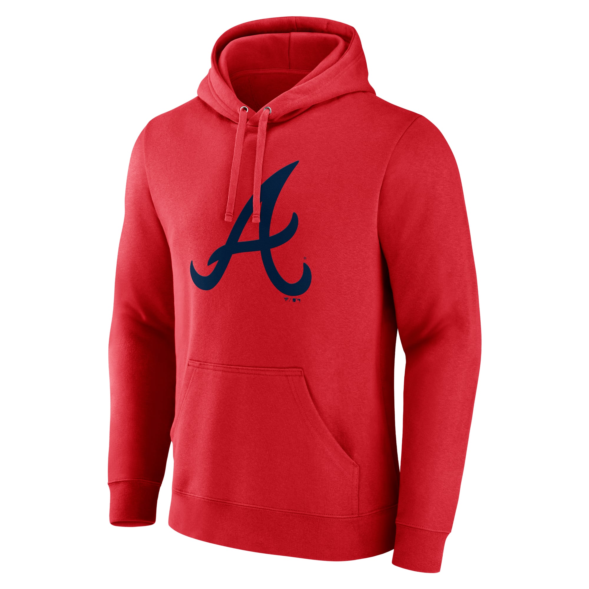 Men's Red Atlanta Braves Official Logo Hoodie