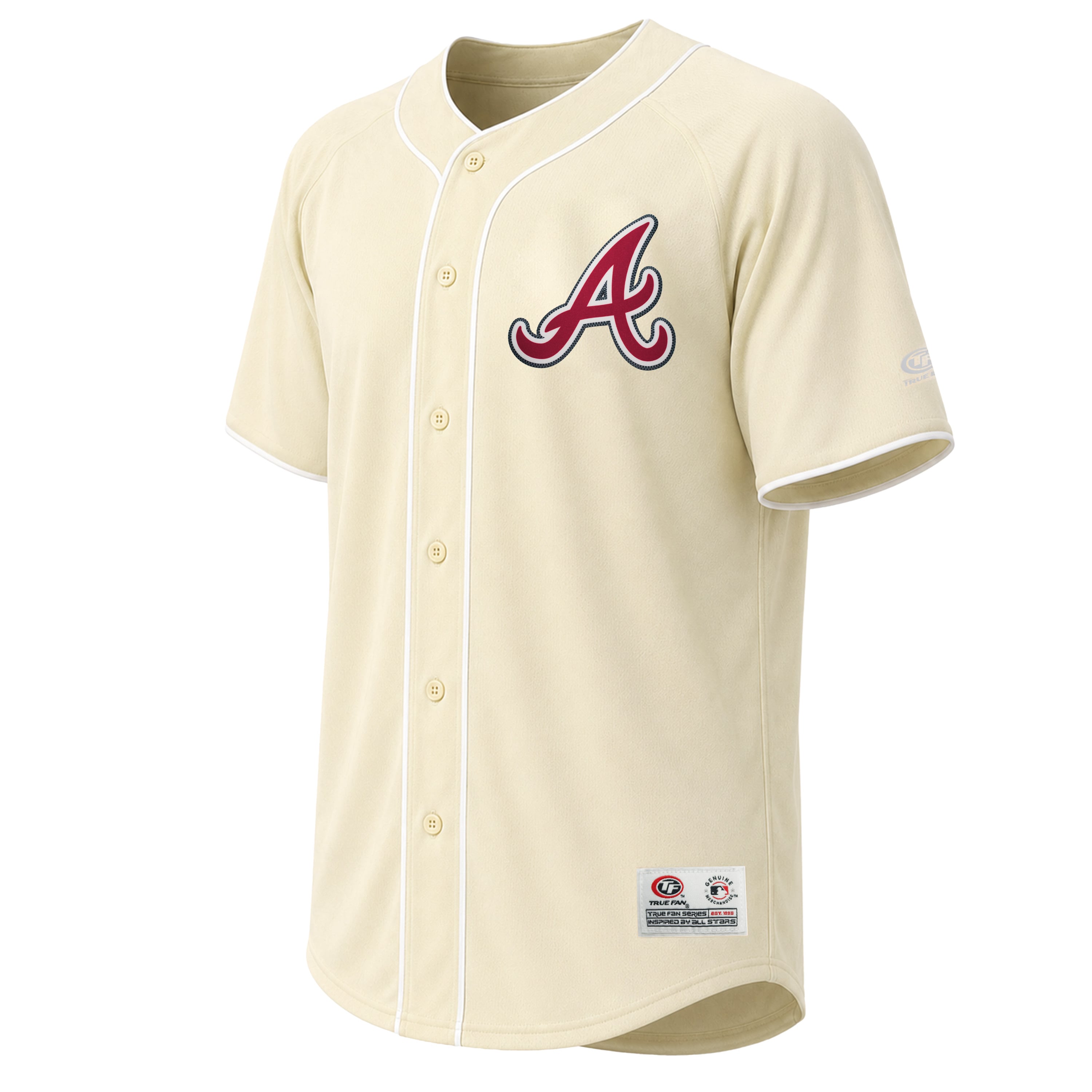 Maillot de mode Atlanta Braves crème Stitches pour homme