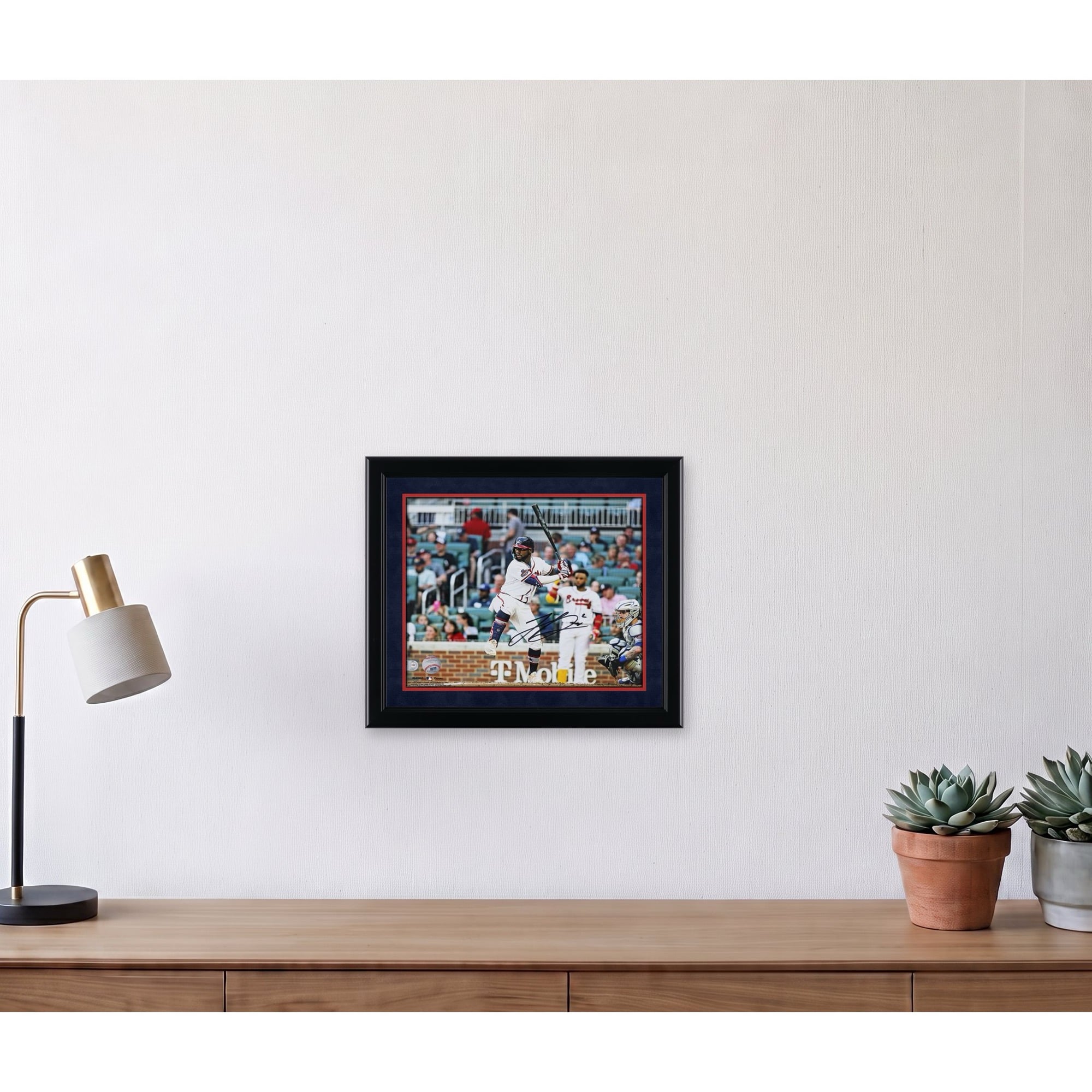 Photographie autographiée de Michael Harris II, représentant les Braves d'Atlanta, 11" x 14"