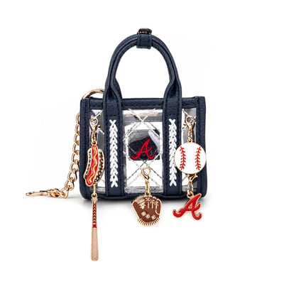 Atlanta Braves Montana West Clear Bag Charm