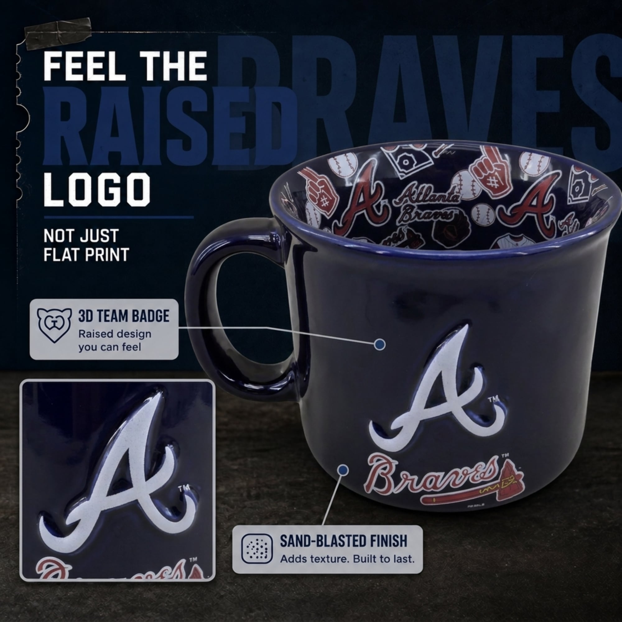 Pegasus Atlanta Braves 17oz. Inside Out Mug