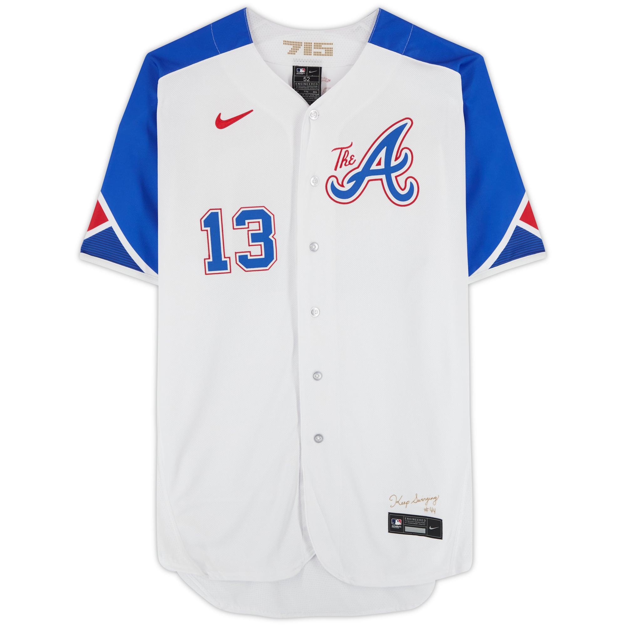 Ronald Acuna Atlanta Braves Autographed Nike City Connect Authentic Jersey