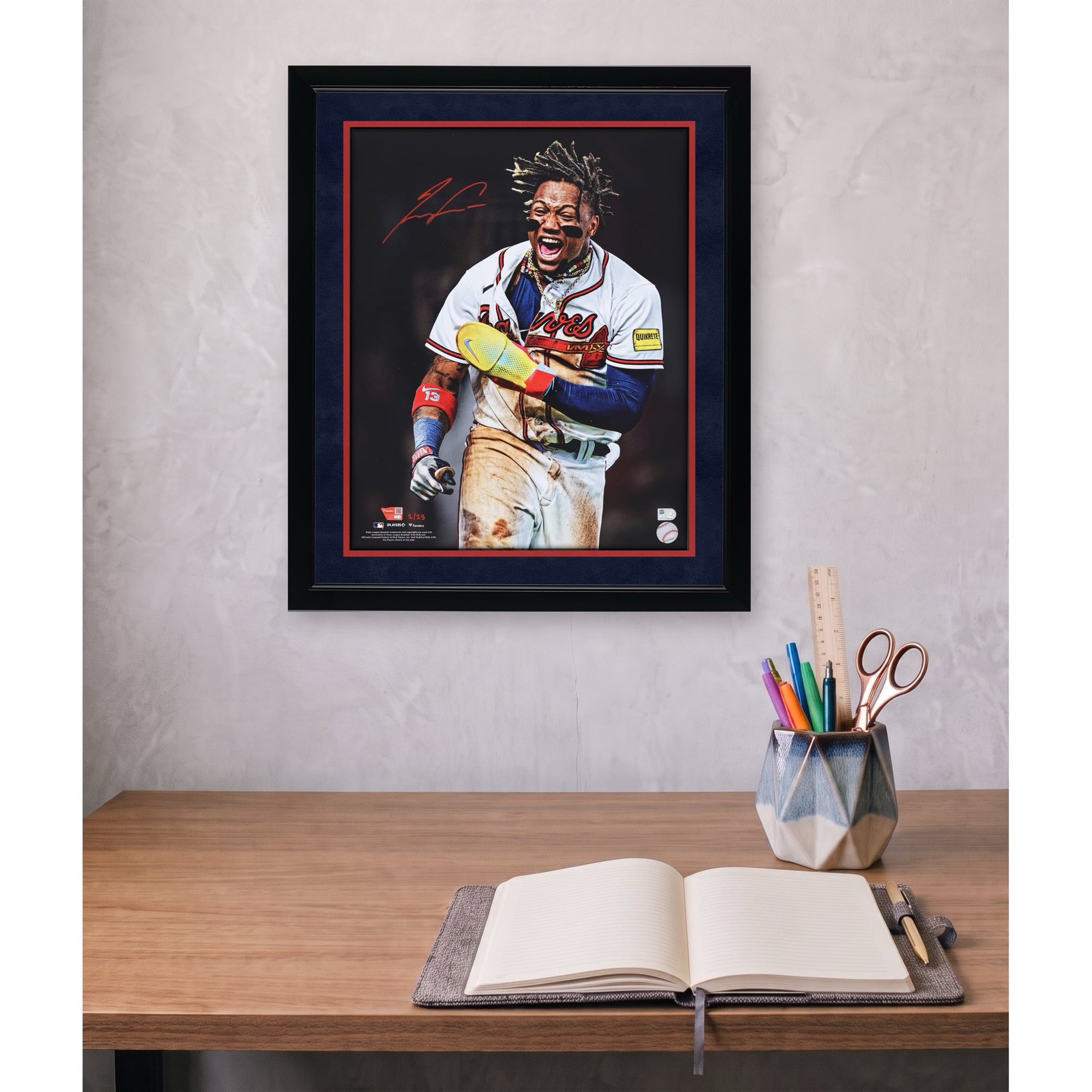 Ronald Acuna Jr. Atlanta Braves Autographed 16" x 20" Unleashed Photograph - Limited Edition of 25