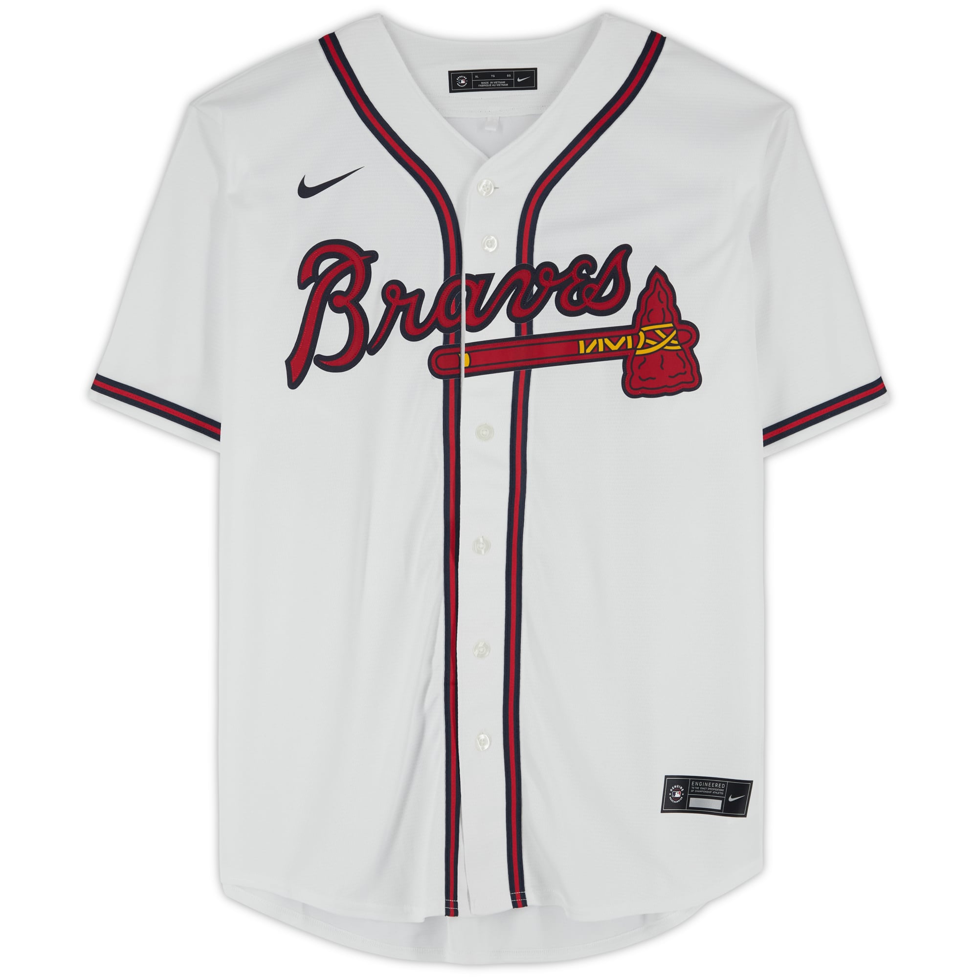 Ronald Acuña Jr. Atlanta Braves Autographed White Nike Replica Jersey with "2023 NL MVP" Inscription