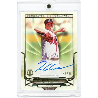 Tom Glavine Atlanta Braves Autographed 2016 Topps Tribute Foundations of Greatness #THEN-TG #48/99 Card
