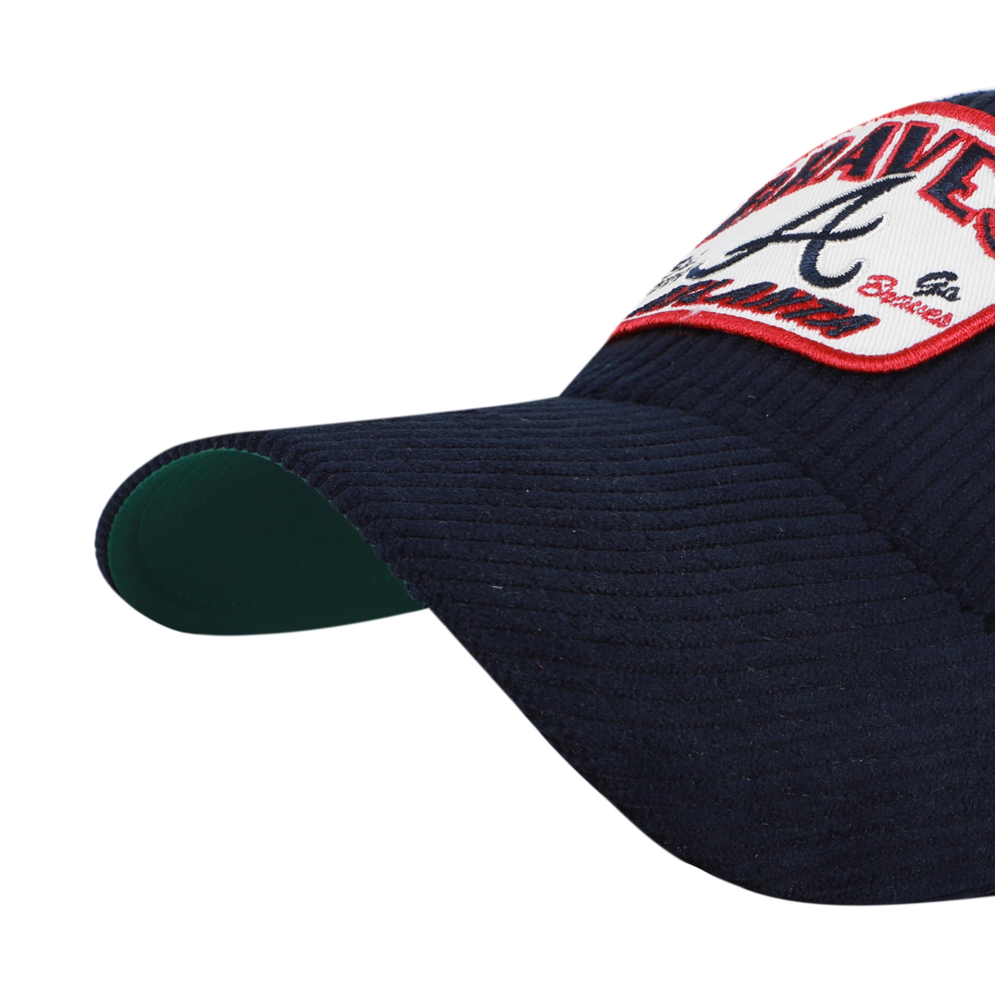 Casquette unisexe ajustable en velours côtelé bleu marine Atlanta Braves « 47 » MVP