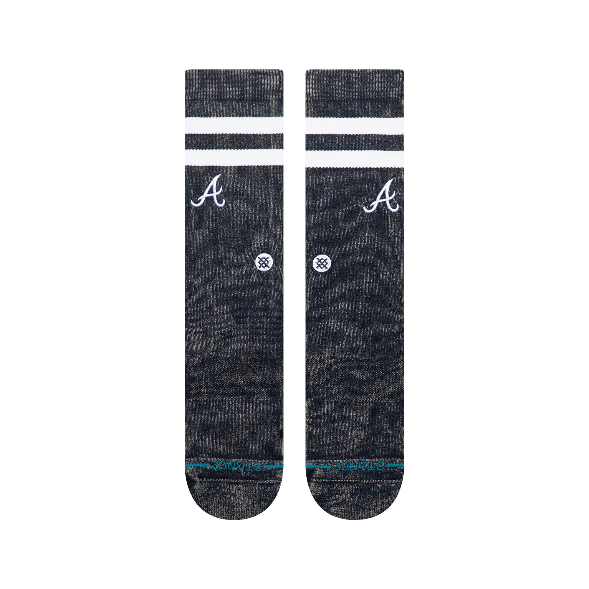 Chaussettes unisexes Stance Navy Atlanta Braves Rotation Crew