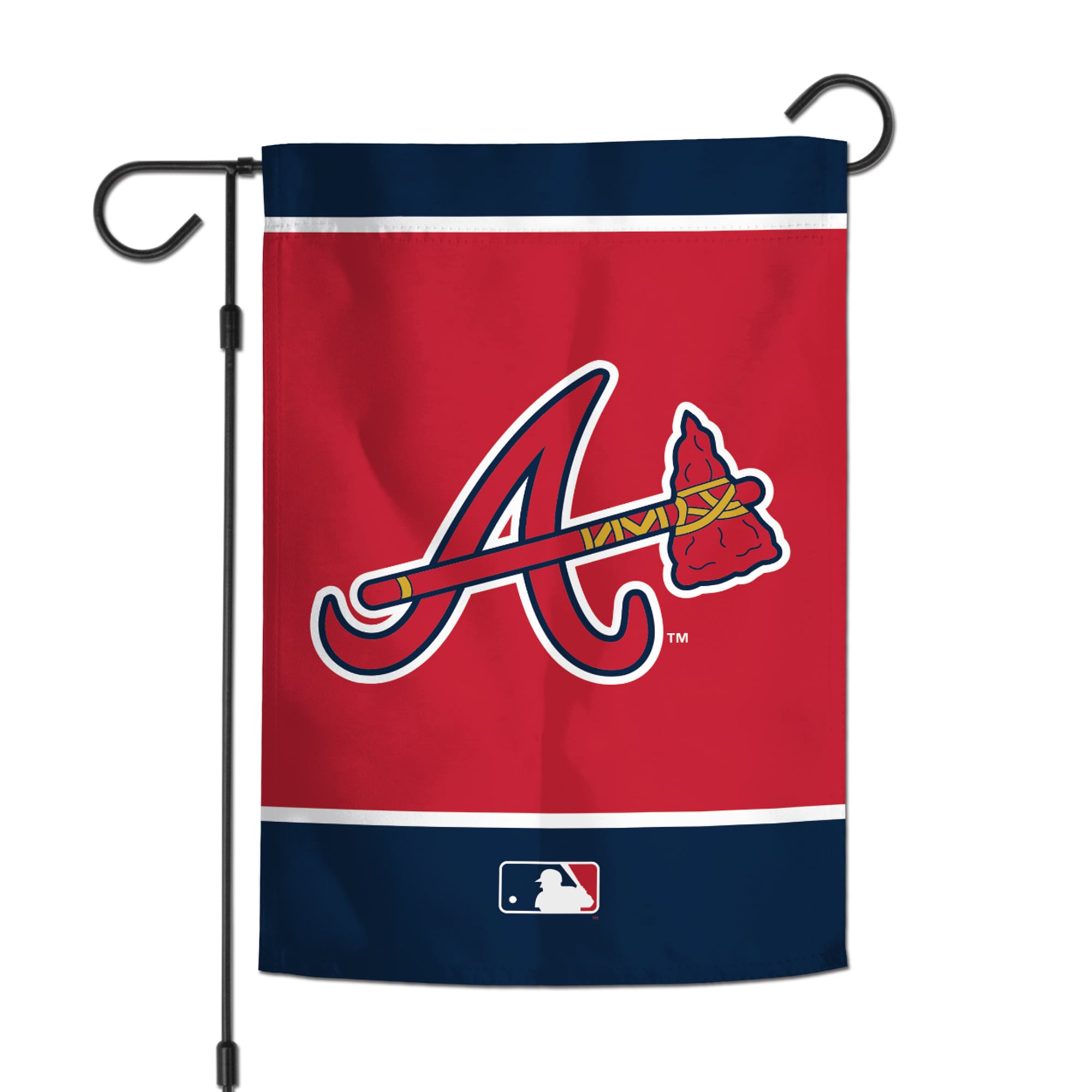 Drapeau de jardin double face WinCraft Atlanta Braves 12" x 18"