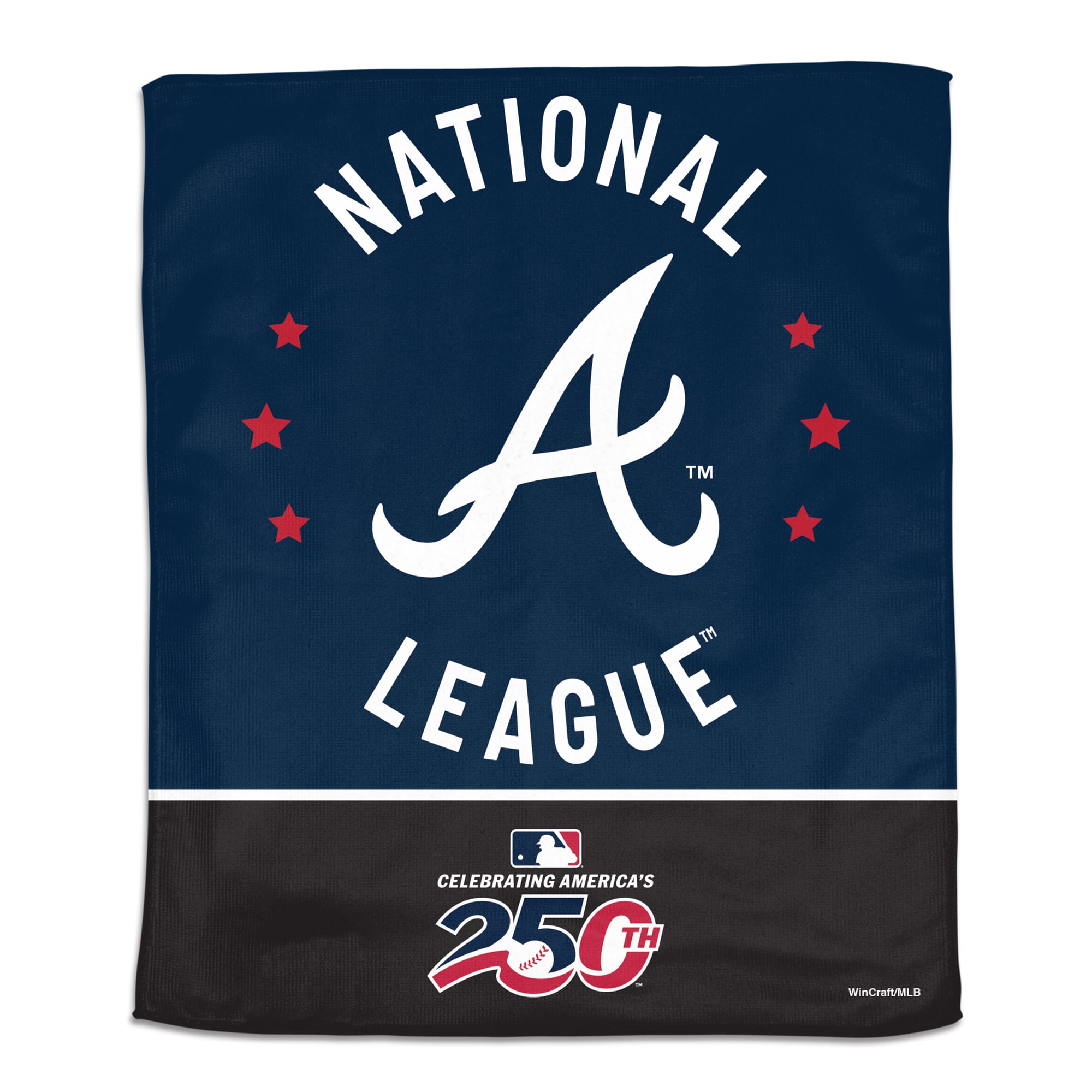 Serviette de rallye WinCraft Atlanta Braves 15" x 18" America 250