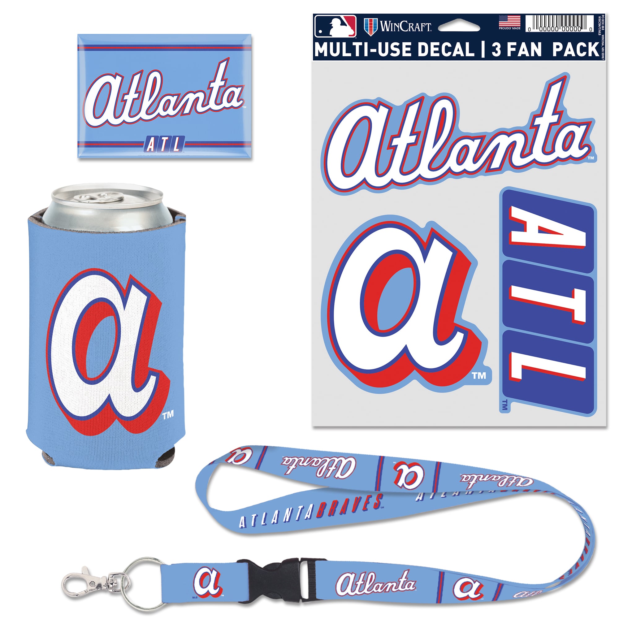 WinCraft Atlanta Braves 2026 City Connect 4-Piece Fan Pack
