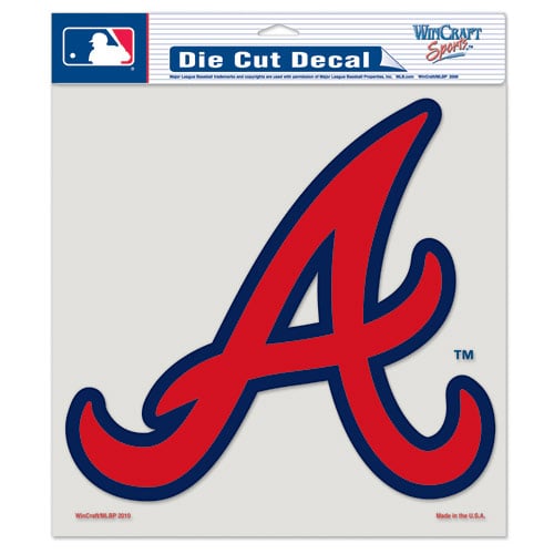 WinCraft Atlanta Braves Autocollant de voiture couleur 8" x 8"