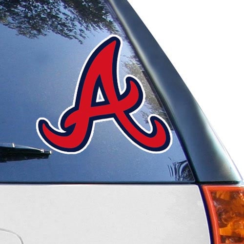 WinCraft Atlanta Braves Autocollant de voiture couleur 8" x 8"