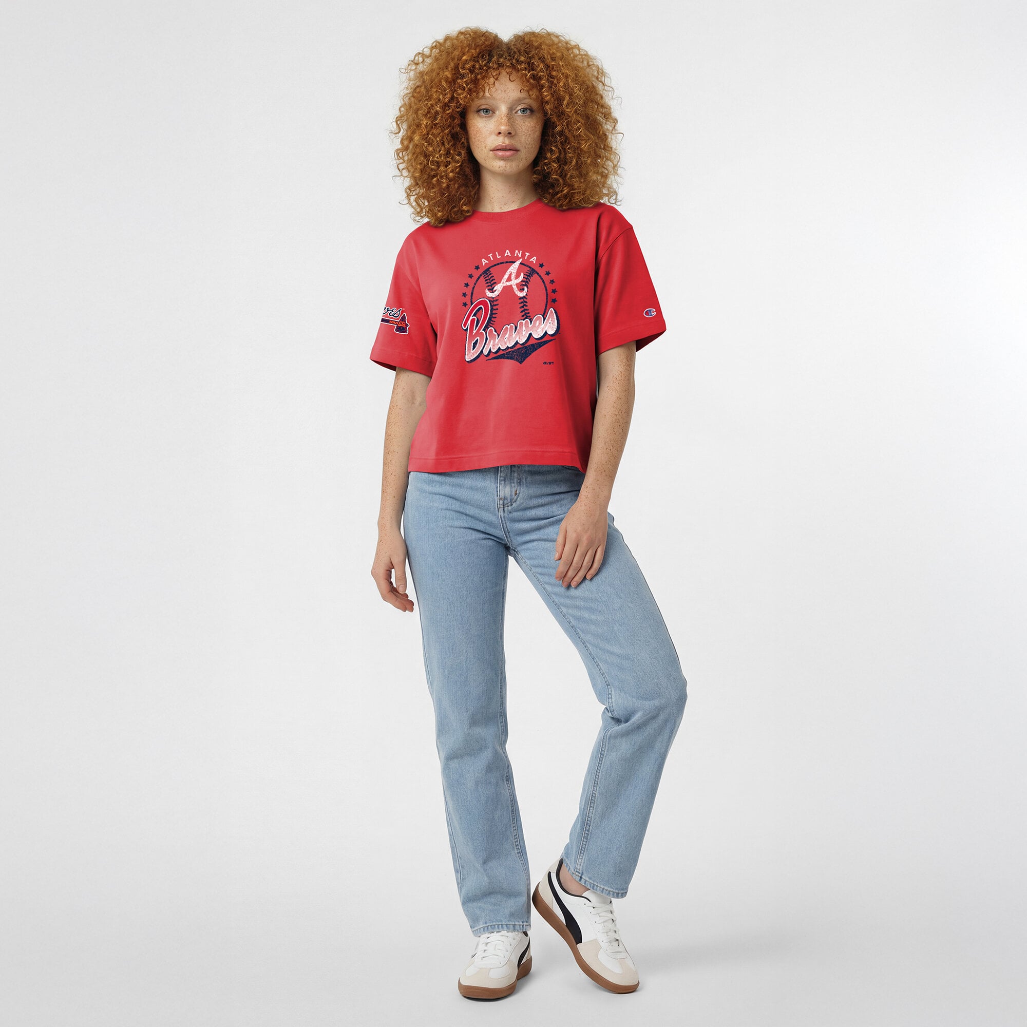 Women's Champion Red Atlanta Braves All-Star T-Shirt