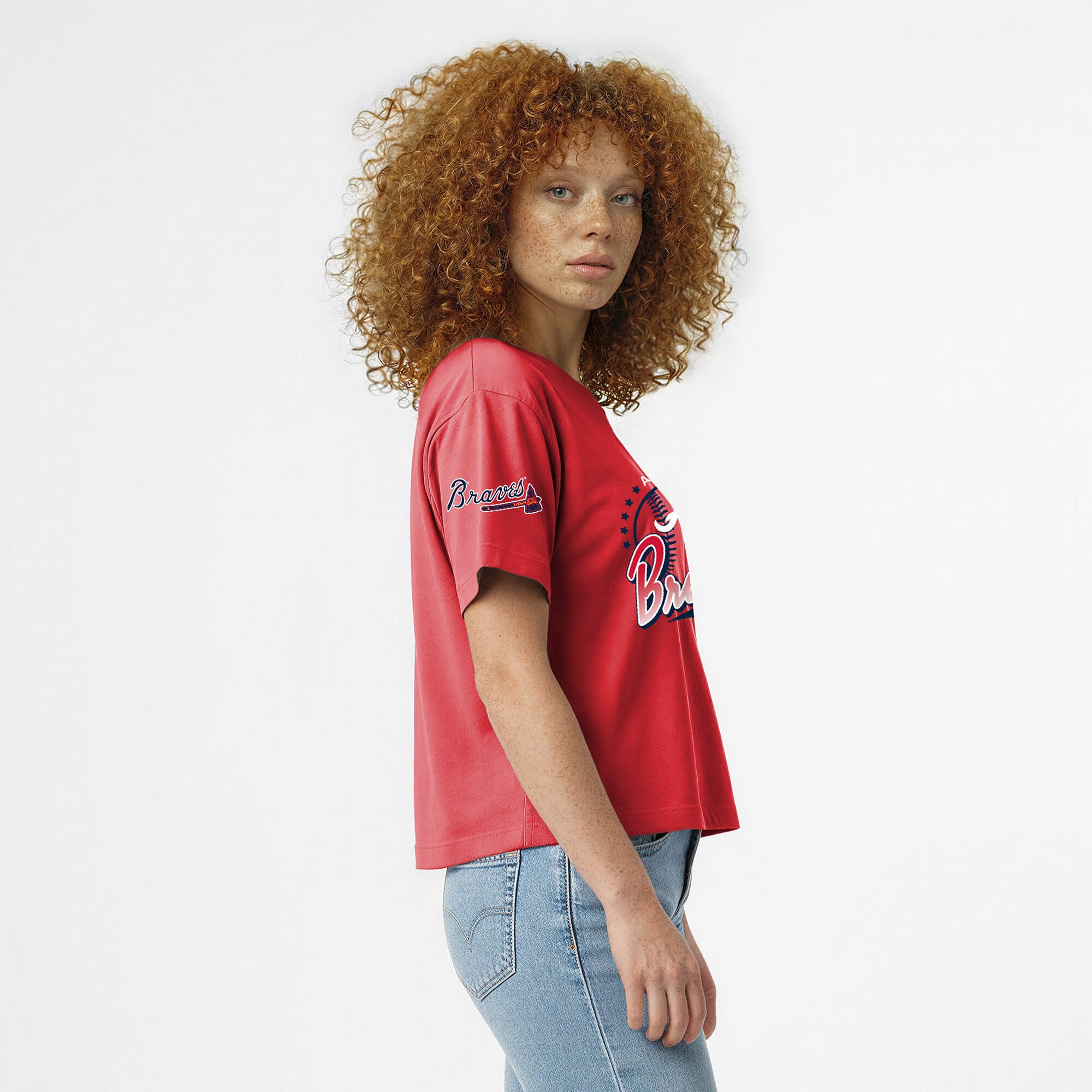 Women's Champion Red Atlanta Braves All-Star T-Shirt