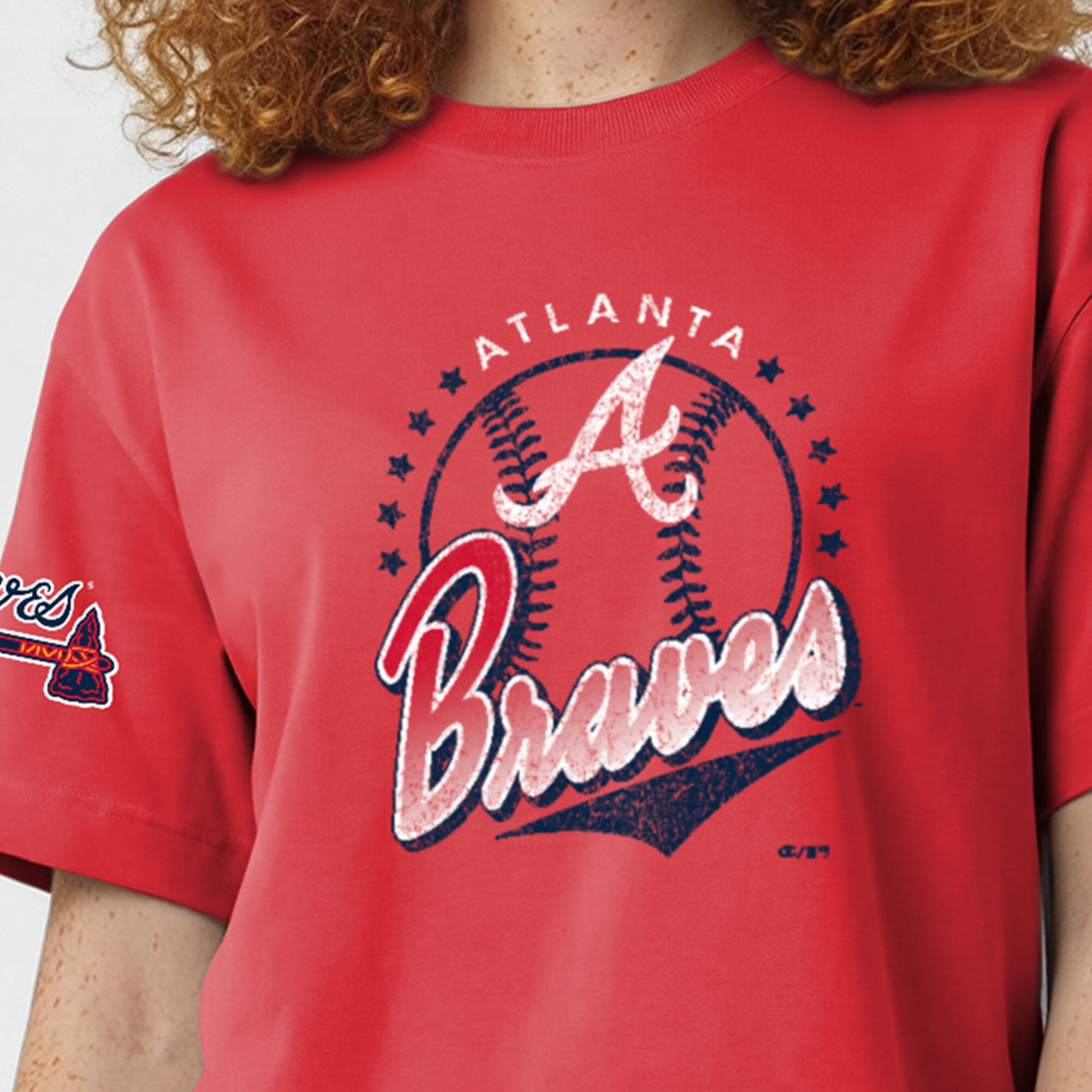 Women's Champion Red Atlanta Braves All-Star T-Shirt