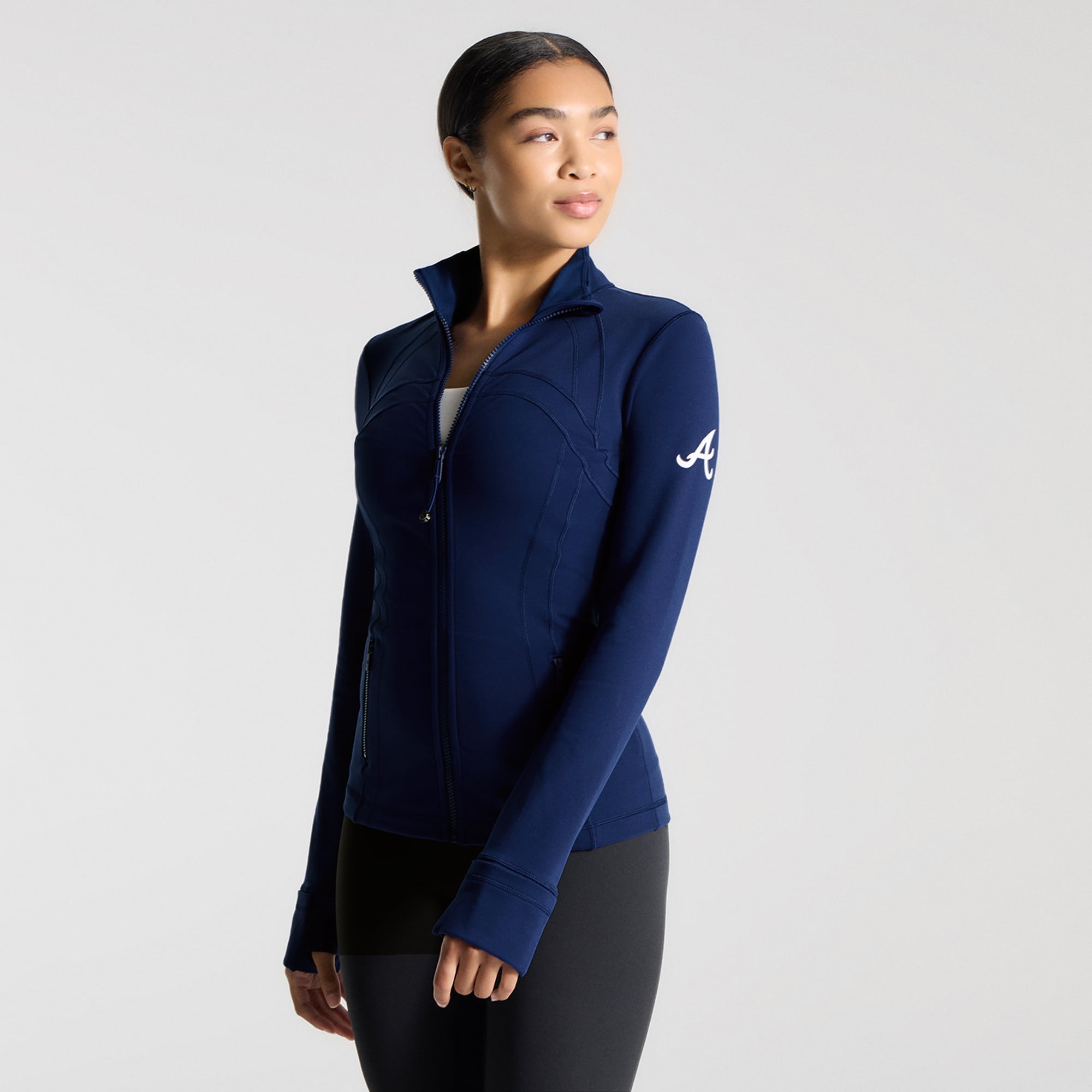 Veste Define blanche Atlanta Braves pour femmes de lululemon *Luon™