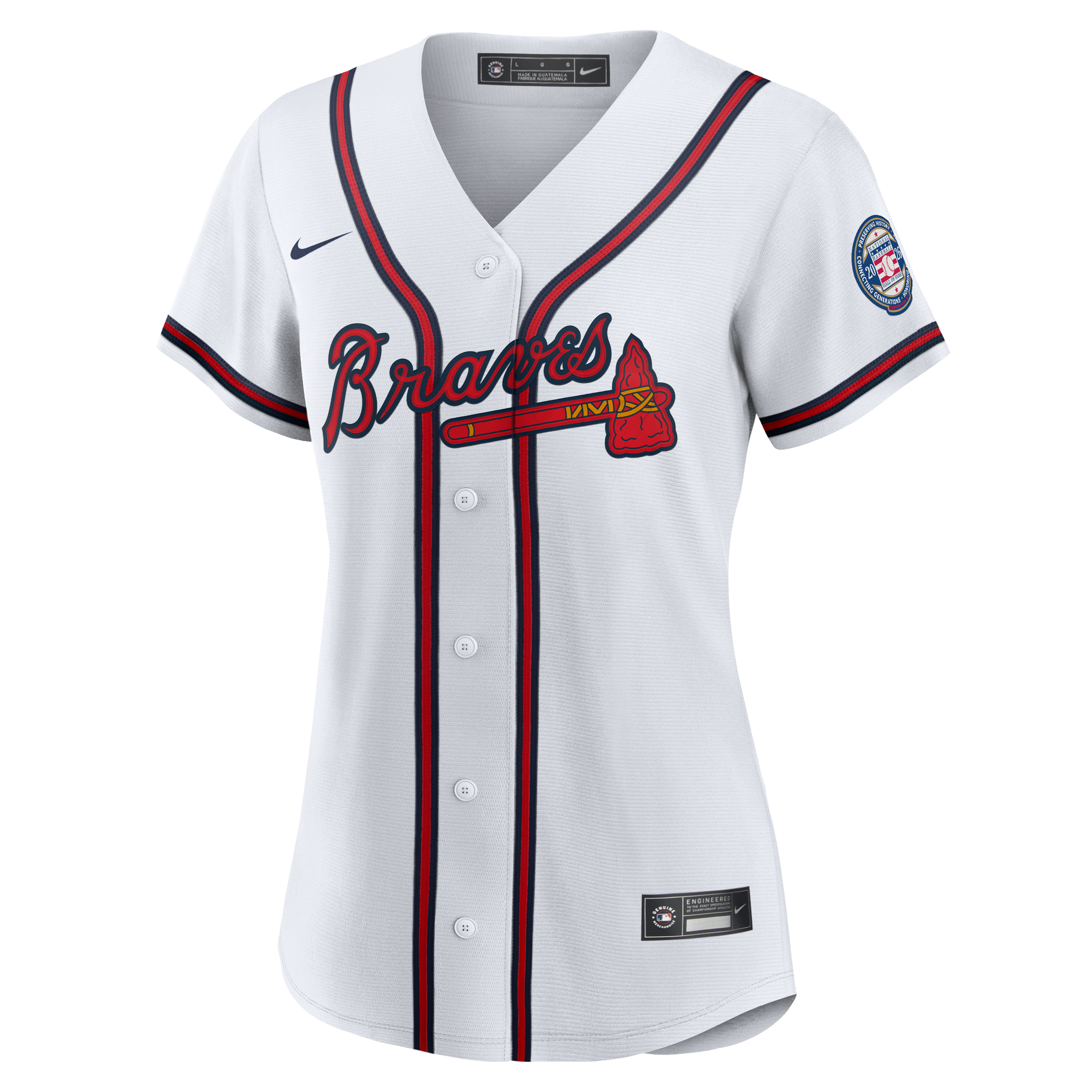 Maillot réplique Nike pour femme d'Andruw Jones, joueur retraité des Braves d'Atlanta, intronisé au Temple de la renommée du baseball en 2026