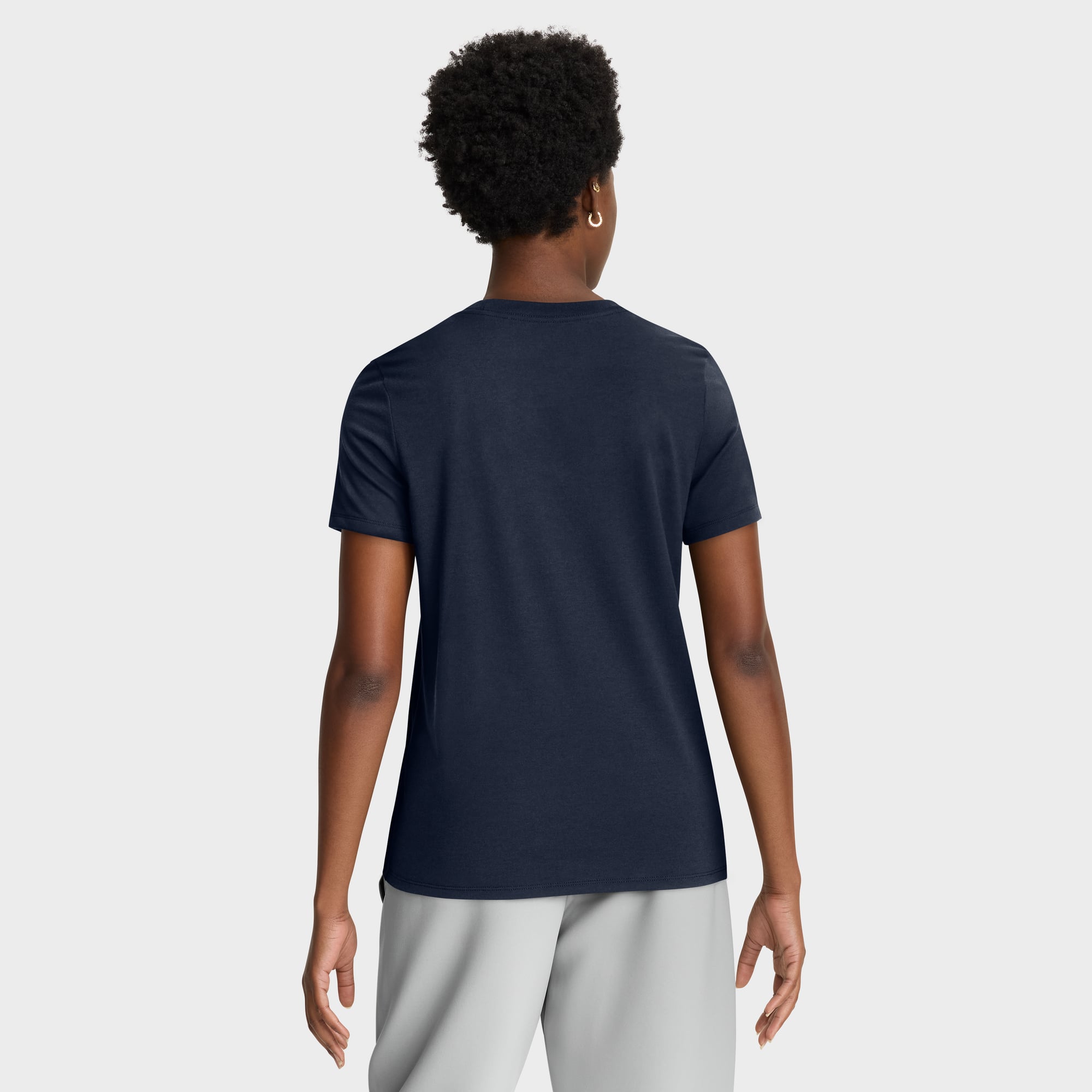 Women's Nike Navy Atlanta Braves Authentic Collection Early Work Tri-Blend Dri-FIT T-Shirt
