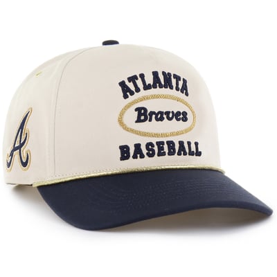 Atlanta Braves Stoney Clover Lane x '47 Women's  Glitter Rope Hitch Adjustable Hat - Natural
