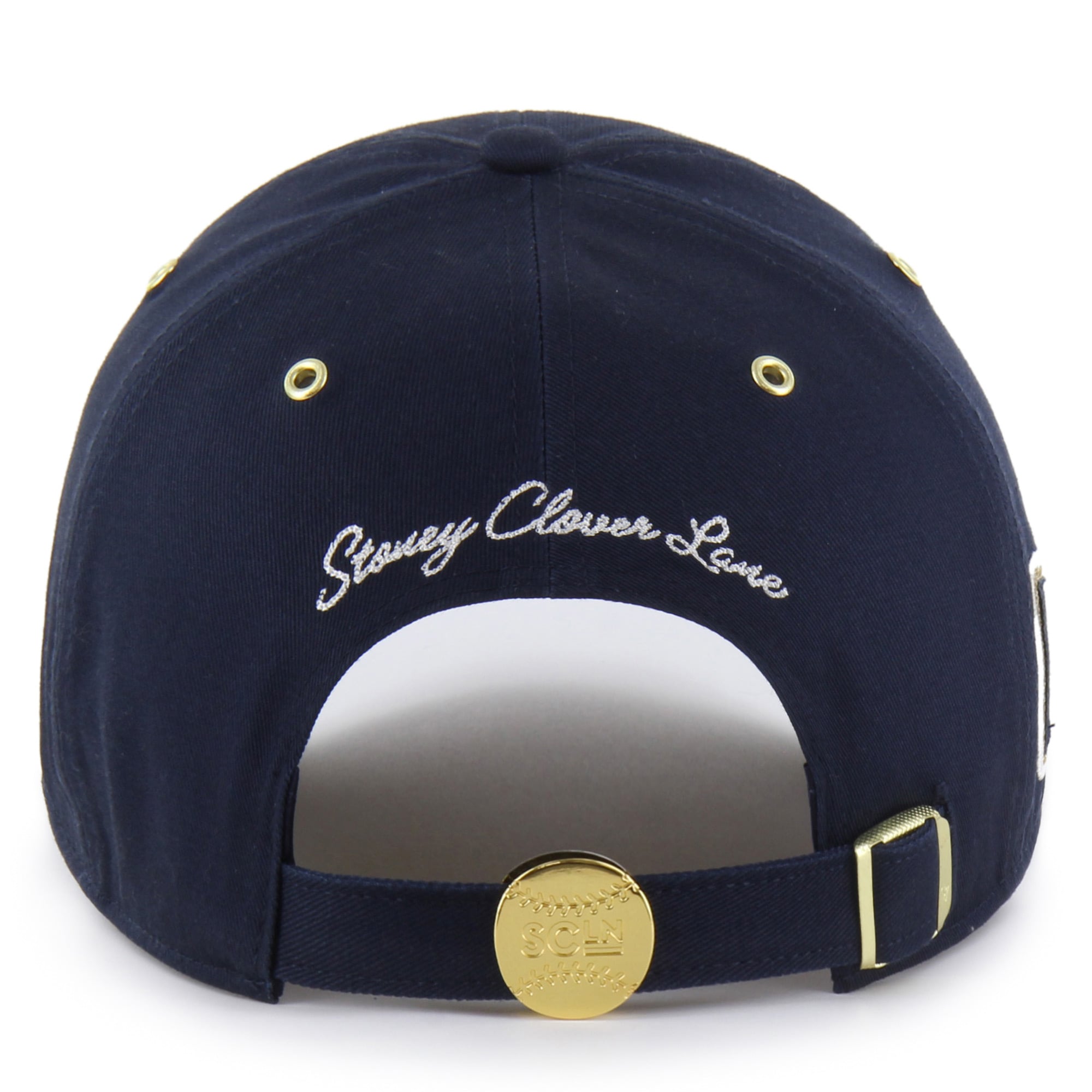 Women's Stoney Clover Lane x '47 Navy Atlanta Braves Acro Charm Clean Up Adjustable Hat