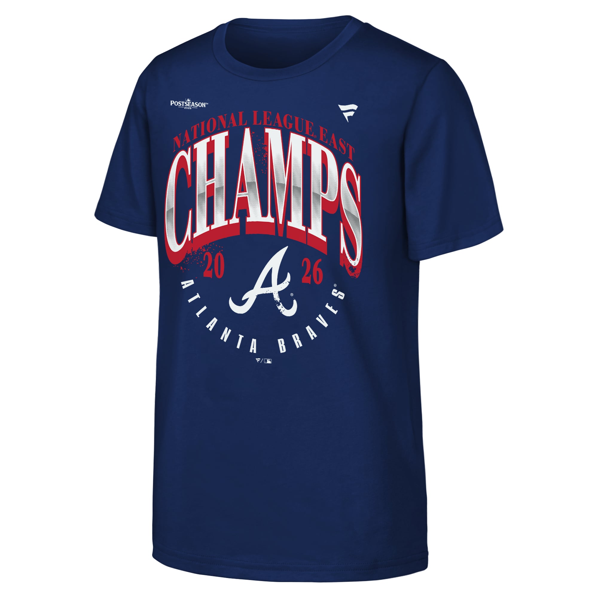 T-shirt Youth Fanatics Navy Atlanta Braves Champions de la Division Est Ligue Nationale 2026