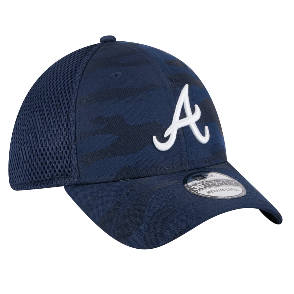Youth New Era Navy Atlanta Braves 39THIRTY Flex Hat