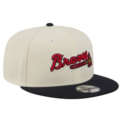  Atlanta Braves New Era Youth Two-Tone 9FIFTY Snapback Hat - White