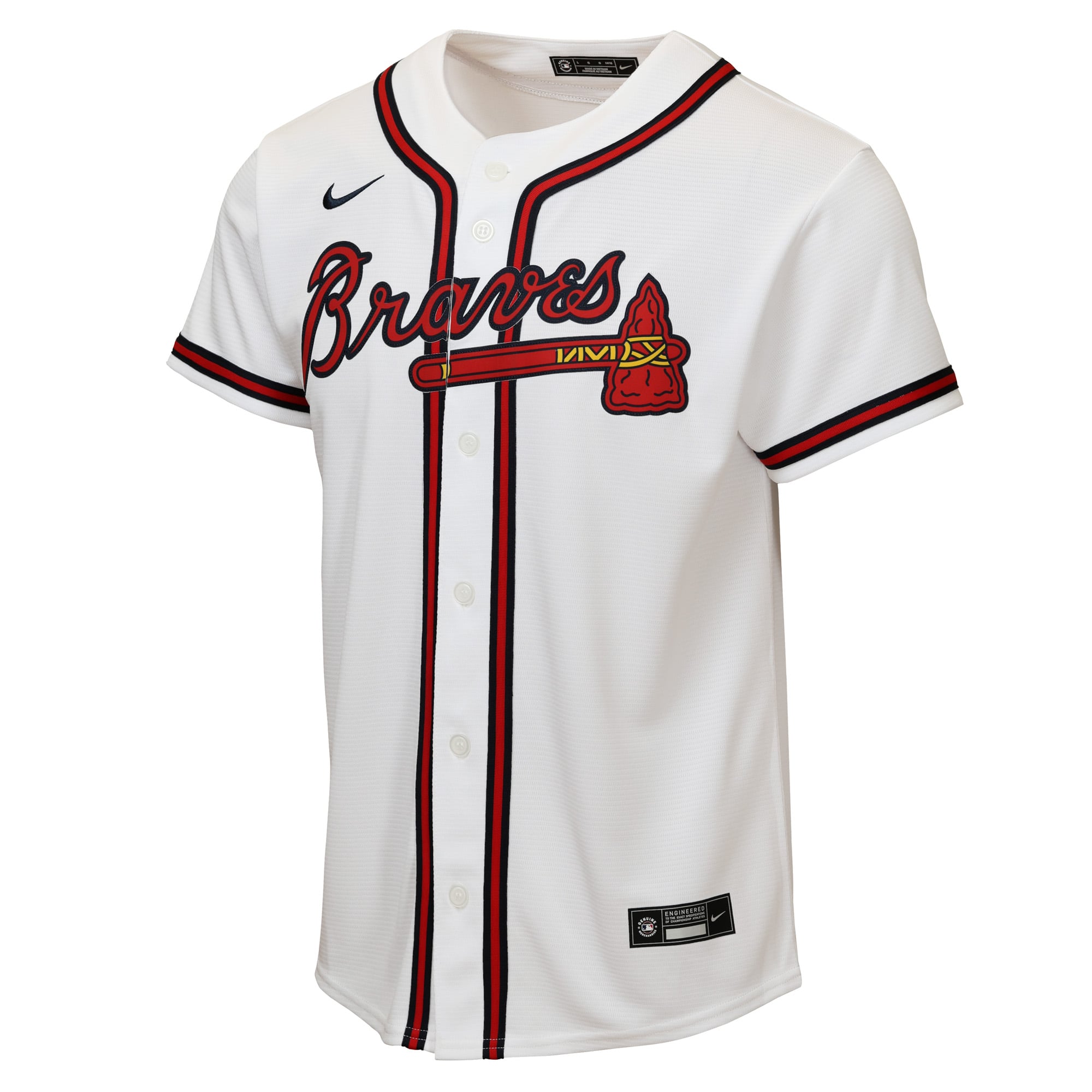 Youth Nike Matt Olson White Atlanta Braves Home Replica Jersey