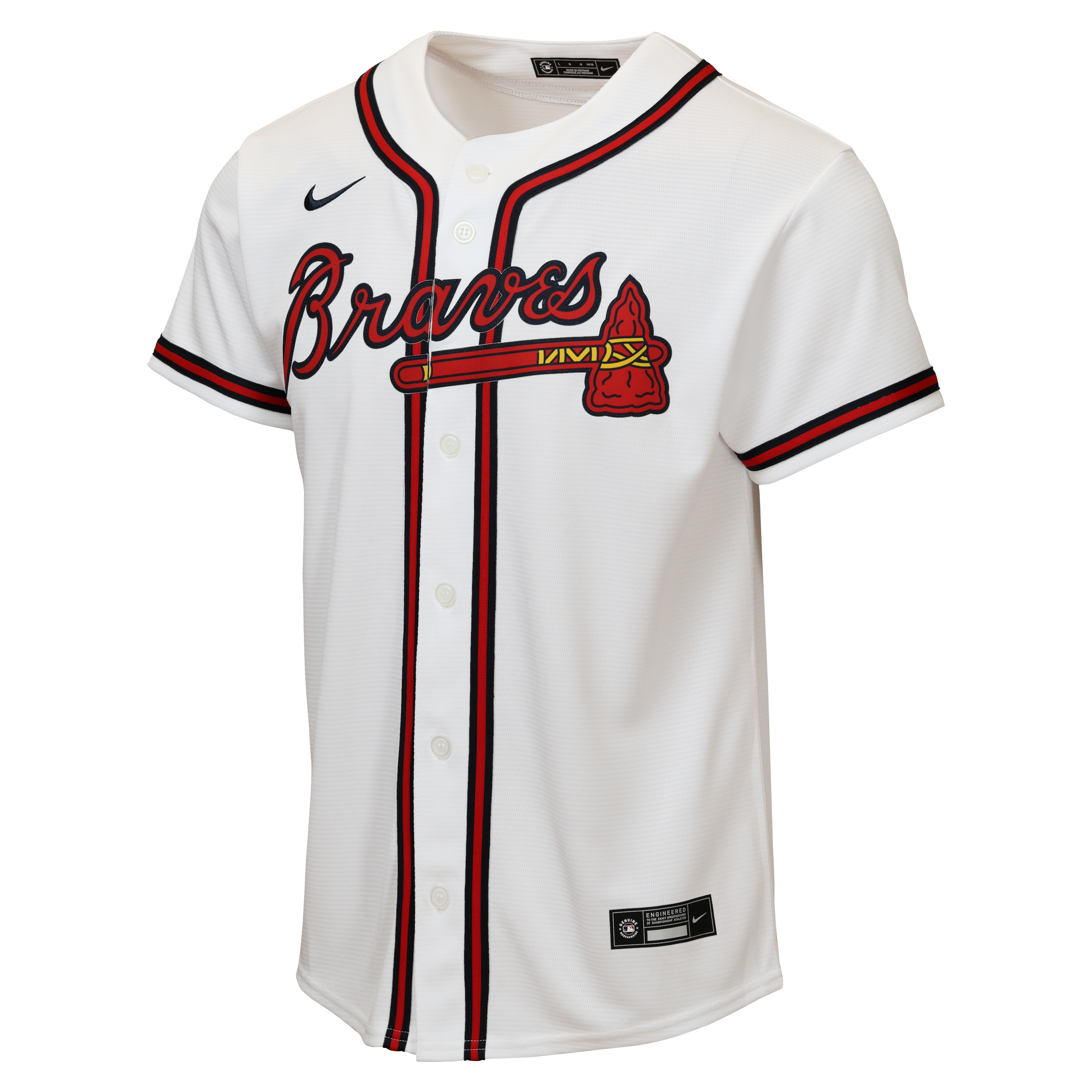 Maillot réplique domicile Nike Matt Olson blanc des Braves d'Atlanta pour jeunes