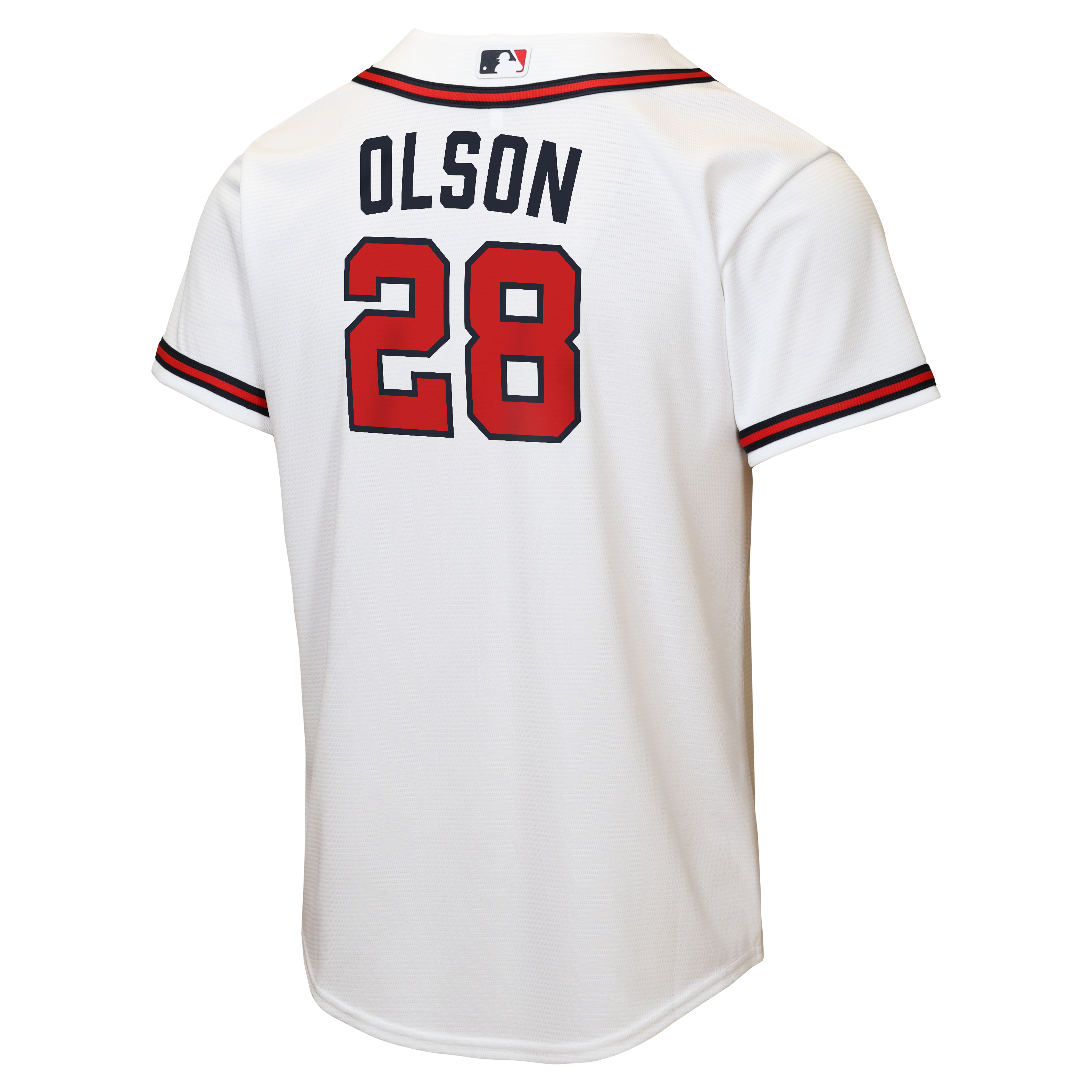 Maillot réplique domicile Nike Matt Olson blanc des Braves d'Atlanta pour jeunes