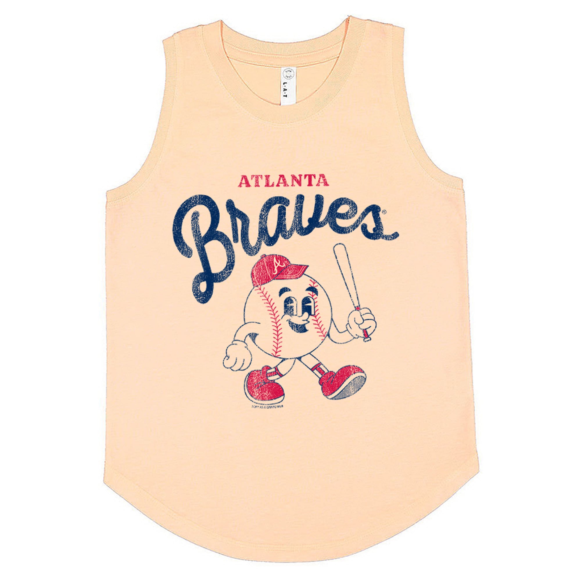 Débardeur Atlanta Braves pour jeunes, couleur orange raisin, doux comme un raisin