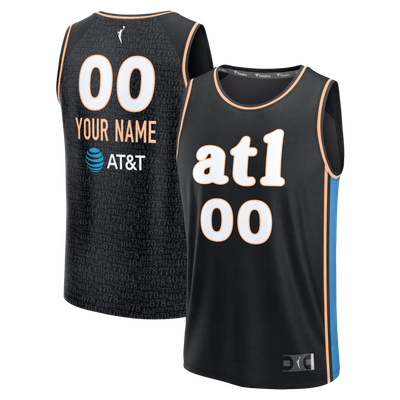 Atlanta Dream Fanatics Fast Break Custom Jersey - Rebel Edition - Black