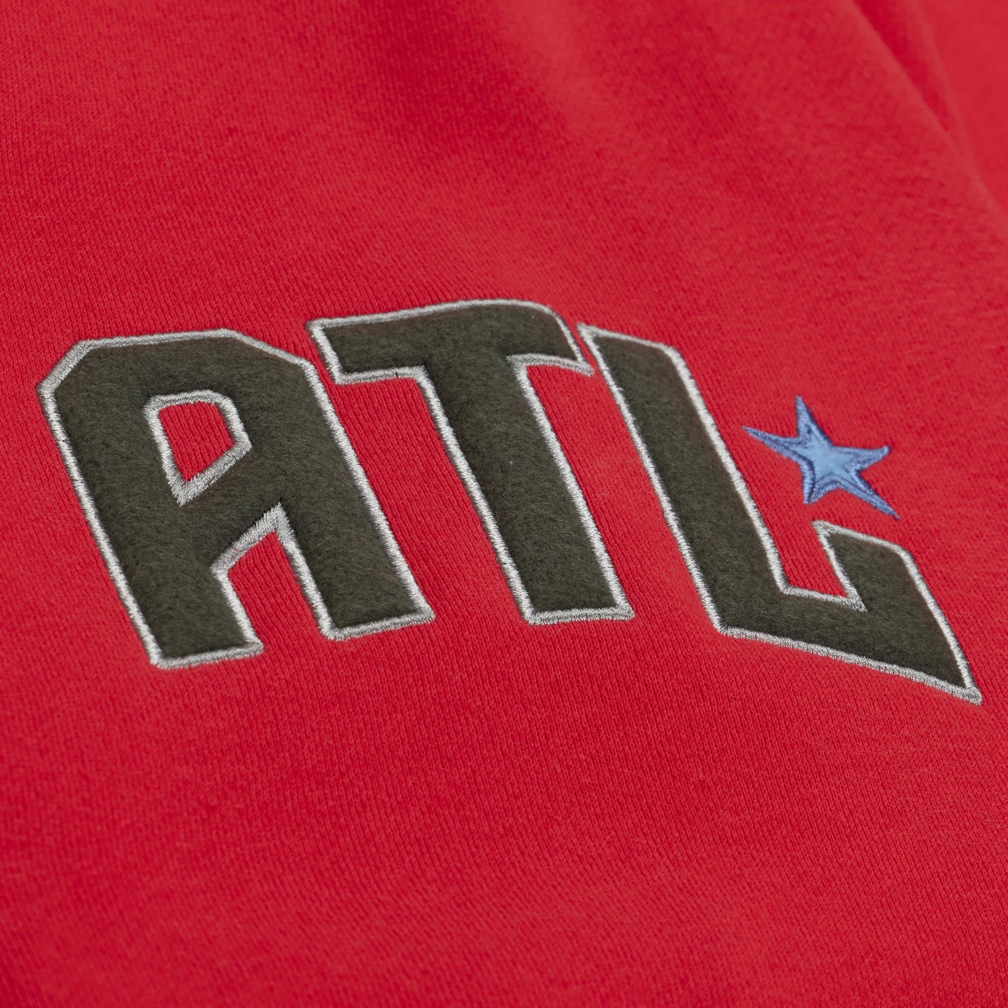 Sweat à capuche en polaire rouge Mitchell & Ness Atlanta Dream pour homme