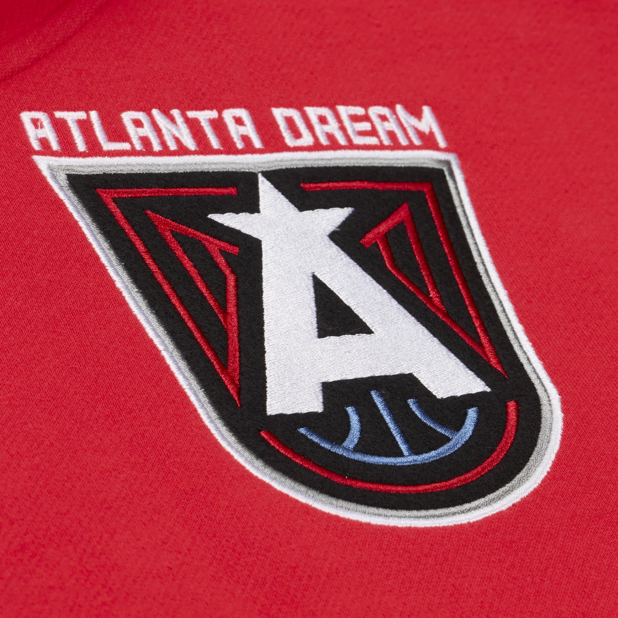 Sweat à capuche en polaire rouge Mitchell & Ness Atlanta Dream pour homme