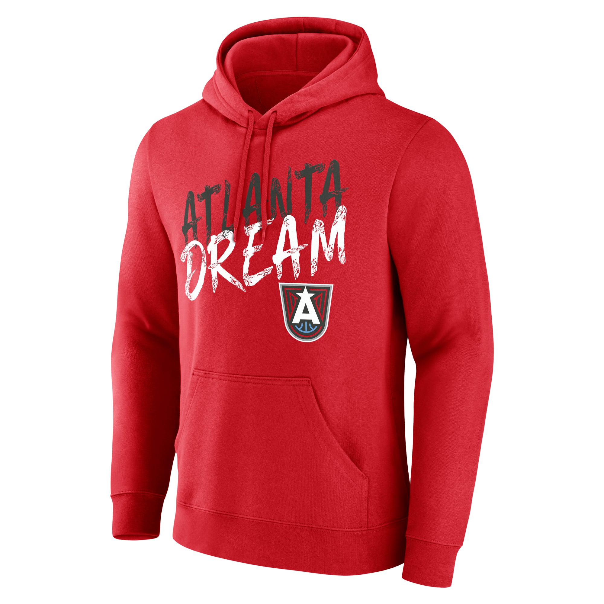 Sweat à capuche rouge Atlanta Dream Hustle pour homme, personnalisé avec nom et numéro.