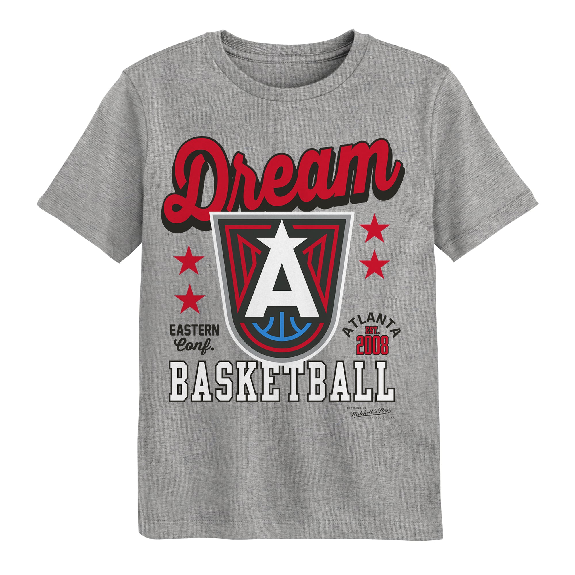 Preschool Mitchell & Ness  Heather Gray Atlanta Dream That Girl T-Shirt