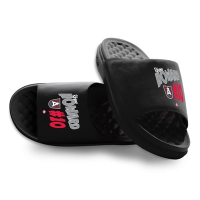 Rhyne Howard Atlanta Dream ISlide Unisex Collage Motive Slide Sandals - Black