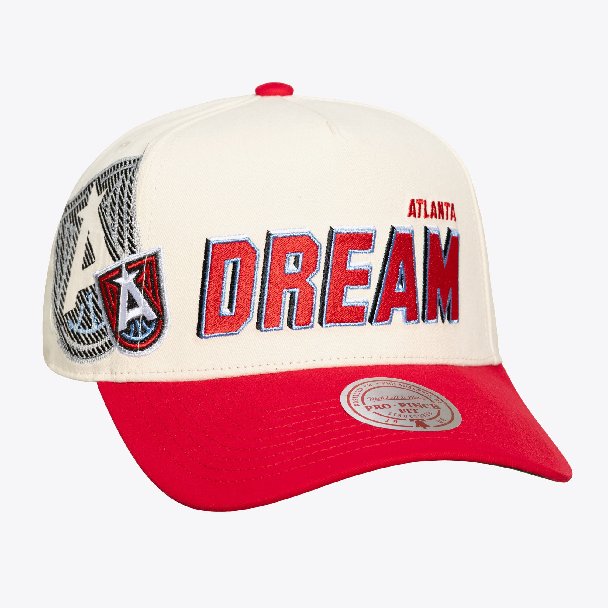 Unisex Mitchell & Ness Cream Atlanta Dream Big Time Pro Crown Snapback Hat