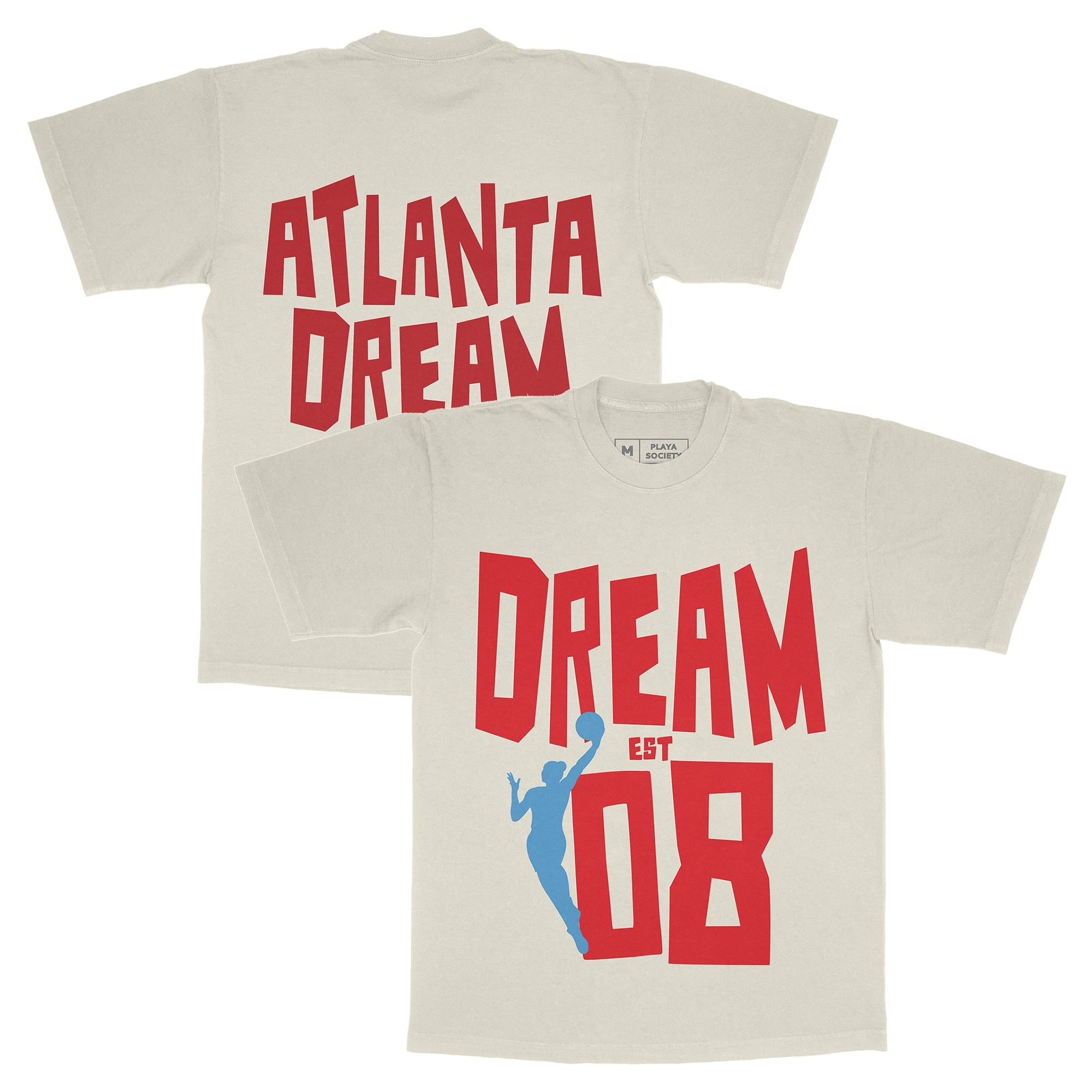 T-shirt unisexe Playa Society Oatmeal Atlanta Dream Est
