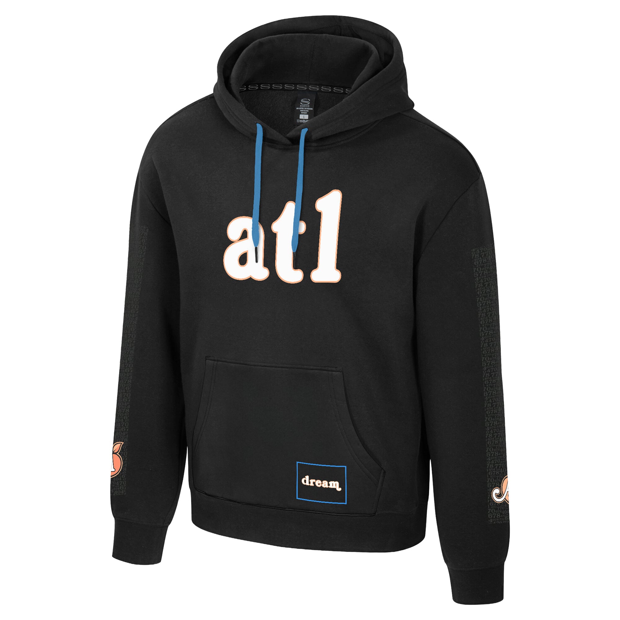 Unisex Stadium Essentials Black Atlanta Dream Rebel Hoodie