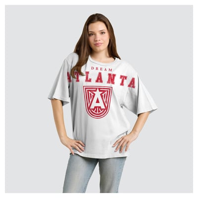  Atlanta Dream Fanatics Women's Spirit Relaxed Jersey T-Shirt - White