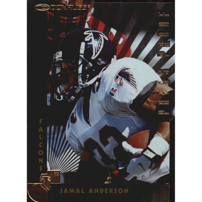 1997 Donruss Press Proofs Gold Die Cuts #134 Jamal Anderson