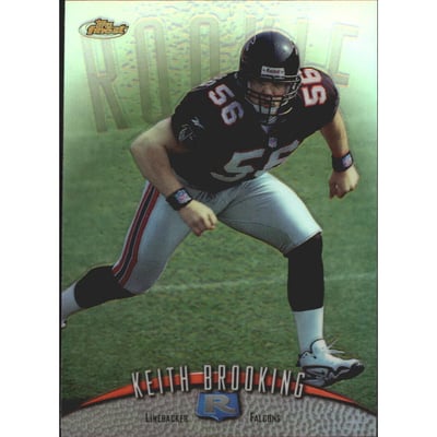 1998 Finest No-Protectors Refractors #128 Keith Brooking