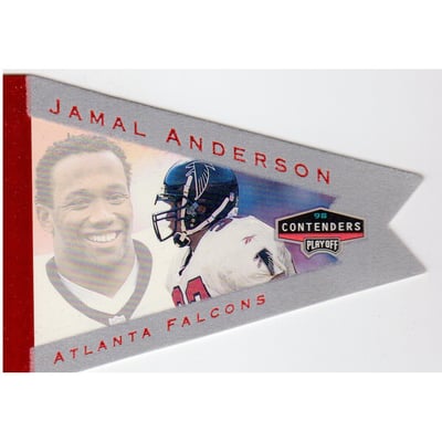 1998 Playoff Contenders Pennants Red Foil #3 Jamal Anderson