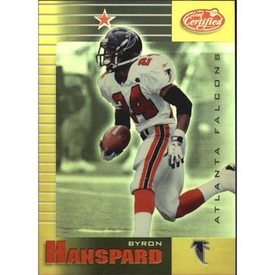 1999 Leaf Certified Mirror Gold #5 Byron Hanspard