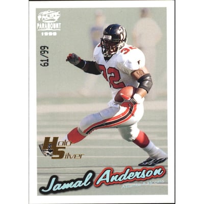 1999 Paramount HoloSilver #11 Jamal Anderson