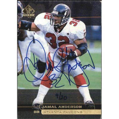 1999 SP Authentic Buy Back Autographs #12 Jamal Anderson 98SPA/20